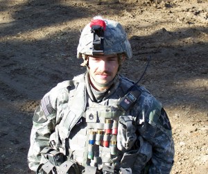 In this file photo dated 19 Dec., 2006, U.S. Army Staff Sgt. Clinton L. Romesha patrols near Salman Pak, Baghdad province, Iraq, during Romesha's second tour in Iraq. Former Staff Sgt. Romesha was awarded the Medal of Honor Feb. 11, 2013, for actions during the Battle of Kamdesh at Combat Outpost Keating, Nuristan province, Afghanistan, Oct. 3, 2009. Romesha was a section leader with Bravo Troop, 3rd Squadron, 61st Cavalry Regiment, 4th Brigade Combat Team, 4th Infantry Division at the time of the battle. (DoD photo)